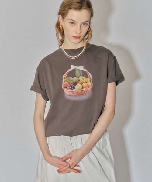 yae(ヤエ)の「Original graphic T-shirts / オリジナルグラフィックTシャツ(Tシャツ/カットソー・レディース・グレー/ホワイト・FREE)」の20枚目の写真