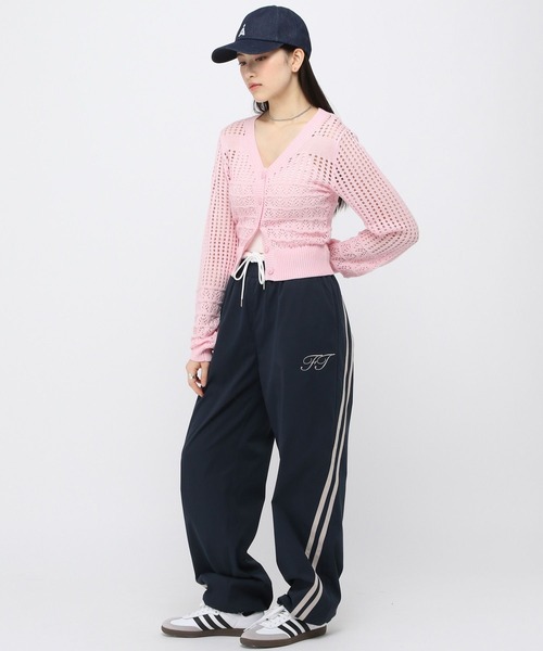 3.3 Field Trip （3.3フィールドトリップ）の「3.3 Field Trip／ミディ丈メッシュニットカーディガン（カーディガン/ボレロ・レディース・グレー/ピンク/イエロー・FREE）」の11枚目の写真