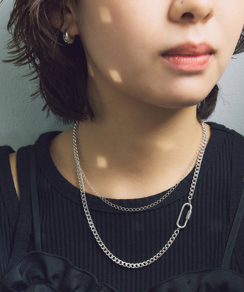 Lilas(リラ)の「【SAMH by LILAS】カラビナシースルーチェーンネックレス SV(ネックレス・レディース・シルバー・FREE)」の16枚目の写真