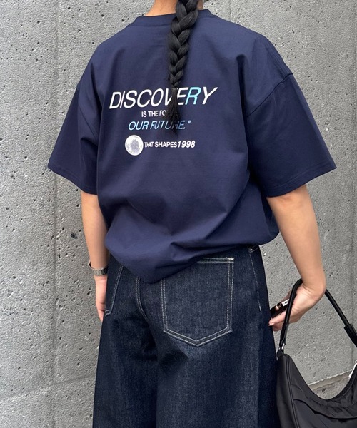 COLONY 2139(コロニートゥーワンスリーナイン)の「バックプリントTシャツ(Tシャツ/カットソー・レディース・ネイビー/グレー/オフホワイト・FREE)」の3枚目の写真