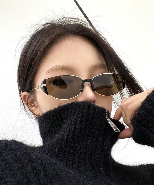 MANOMOS◆クラシックスクエアサングラス Navy スクエアサングラス 人気 デザイン ヴィンテージ レトロ 黒の