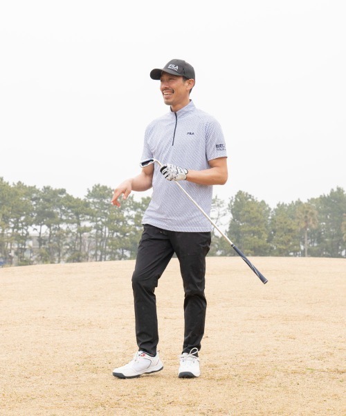 セール】【FILA GOLF/フィラゴルフ】接触冷感ハーフジップ半袖
