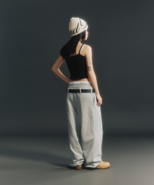 FTW(エフティダブリュー)の「RHINESTONE BELT LOOP SWEAT PANTS(スウェットパンツ・レディース・グレー/ブラック/ホワイト・SMALL/MEDIUM)」の10枚目の写真