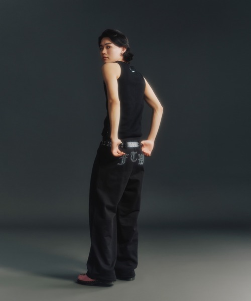 FTW(エフティダブリュー)の「RHINESTONE BELT LOOP SWEAT PANTS(スウェットパンツ・レディース・グレー/ブラック/ホワイト・SMALL/MEDIUM)」の22枚目の写真