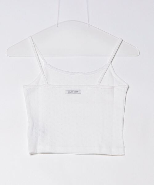 CRANK(クランク)の「A'GEM/9 × .kom 『CRANK/クランク』 LACE EYELET SLEEVELESS/レースアイレットスリーブレス(キャミソール・レディース・ホワイト/ブラック・FREE)」の8枚目の写真