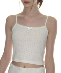 CRANK | A'GEM/9 × .kom 『CRANK/クランク』 LACE EYELET SLEEVELESS/レースアイレットスリーブレス(キャミソール)