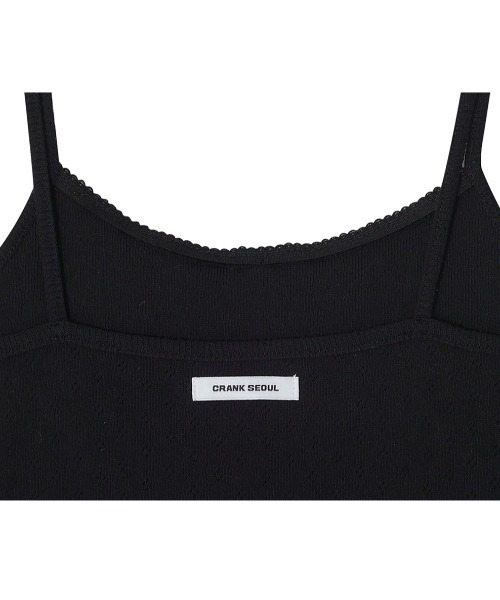 CRANK(クランク)の「A'GEM/9 × .kom 『CRANK/クランク』 LACE EYELET SLEEVELESS/レースアイレットスリーブレス(キャミソール・レディース・ホワイト/ブラック・FREE)」の17枚目の写真