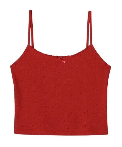 CRANK(クランク)の「A'GEM/9 × .kom 『CRANK/クランク』 LACE EYELET SLEEVELESS/レースアイレットスリーブレス(キャミソール・レディース・ホワイト/ブラック・FREE)」の12枚目の写真