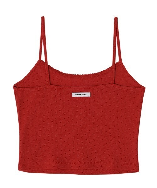 CRANK(クランク)の「A'GEM/9 × .kom 『CRANK/クランク』 LACE EYELET SLEEVELESS/レースアイレットスリーブレス(キャミソール・レディース・ホワイト/ブラック・FREE)」の11枚目の写真