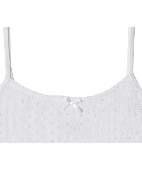 CRANK(クランク)の「A'GEM/9 × .kom 『CRANK/クランク』 LACE EYELET SLEEVELESS/レースアイレットスリーブレス(キャミソール・レディース・ホワイト/ブラック・FREE)」の14枚目の写真