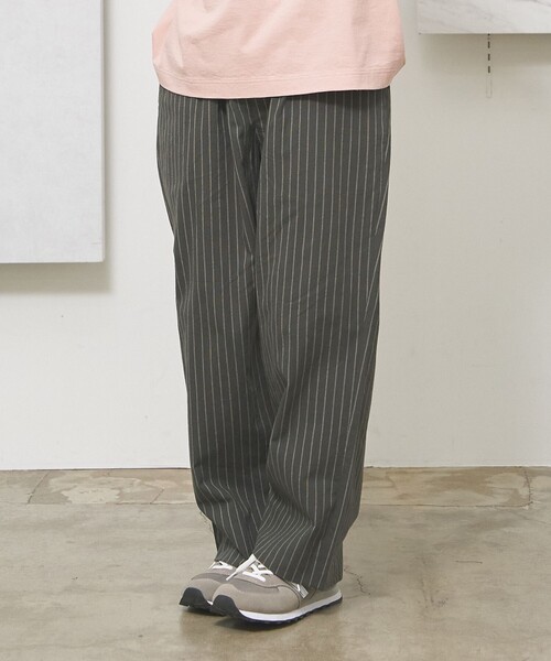 早い者勝ち【GIVENCHY】4Gストライプ コットン＆リネン パンツ リネンストライプワイドパンツ | ファッション通販サイト NUGU