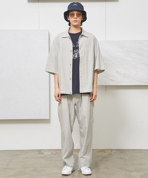 J.PRESS YORK STREET(ジェイプレスヨークストリート)の「【UNISEX】コットンリネンイージーストライプ パンツ(その他パンツ・メンズ・グレー系1/ブラック系2/ブラウン系3・SMALL/MEDIUM/LARGE)」の15枚目の写真