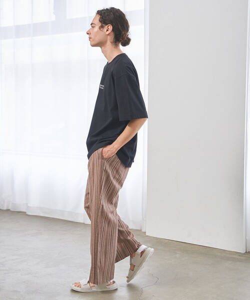 J.PRESS YORK STREET(ジェイプレスヨークストリート)の「【UNISEX】コットンリネンイージーストライプ パンツ(その他パンツ・メンズ・グレー系1/ブラック系2/ブラウン系3・SMALL/MEDIUM/LARGE)」の22枚目の写真