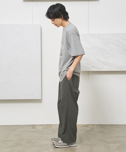 J.PRESS YORK STREET(ジェイプレスヨークストリート)の「【UNISEX】コットンリネンイージーストライプ パンツ(その他パンツ・メンズ・グレー系1/ブラック系2/ブラウン系3・SMALL/MEDIUM/LARGE)」の6枚目の写真