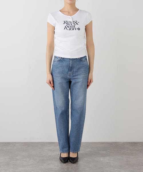 Rest&Recreation（レストアンドレクリエーション）の「【Rest&Recreation/レストアンドレクリエーション】 CAP SLEEVE Tシャツ（Tシャツ/カットソー・レディース・スカイブルー/ブラウン/グレー/ホワイト・FREE）」の10枚目の写真