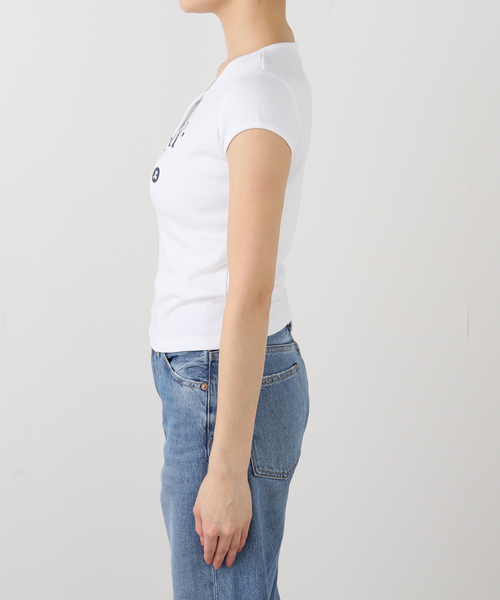 Rest&Recreation（レストアンドレクリエーション）の「【Rest&Recreation/レストアンドレクリエーション】 CAP SLEEVE Tシャツ（Tシャツ/カットソー・レディース・スカイブルー/ブラウン/グレー/ホワイト・FREE）」の12枚目の写真