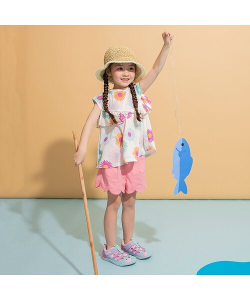 IFME（イフミー）の「IFME 別注ウォーターシューズ（サンダル・キッズ・ブラック/レインボー/ピンク/ブルー・14/13/15 /16/17/18/19/20）」の6枚目の写真