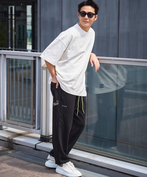 Malbon パンダロゴ スウェットセット L グレー 品質は非常に良い Malbon グレー L スウェットセット パンダロゴ