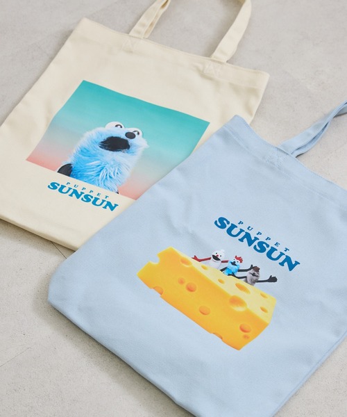 パペットスンスン】ぴょこっとトートバッグ（トートバッグ