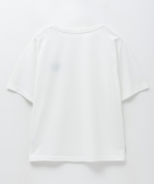 NAVY(ネイビー)の「NAVY ハートロゴ刺繍Tシャツ(Tシャツ/カットソー・レディース・ブラック/ホワイト/チャコールグレー・M/L)」の18枚目の写真