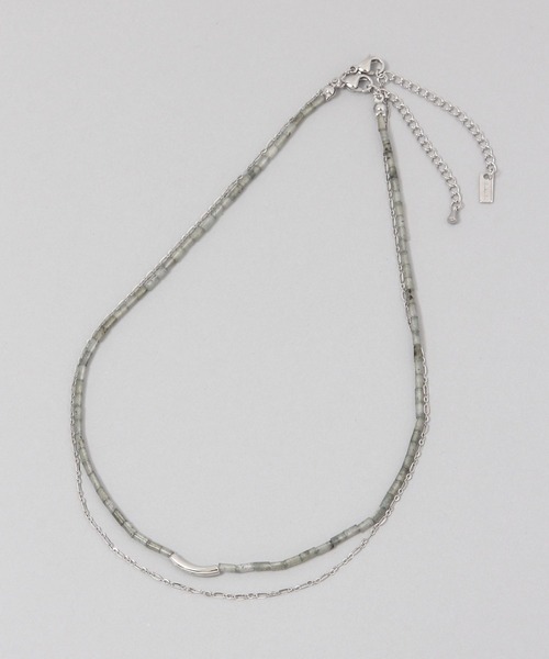 JEANASIS(ジーナシス)の「ステンレステンネンセキ2レンネックレス/414144(ネックレス・レディース・ゴールド系その他/シルバー系その他・FREE)」の3枚目の写真