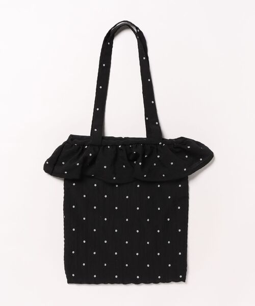 TONE SELECT GOODS(トーンセレクトグッズ)の「Liaa/フラワー チェリー フリルトートバッグ A18631(トートバッグ・レディース・ホワイト/ブラック/その他1・FREE)」の8枚目の写真