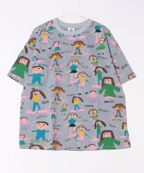 HOOK(フック)の「【HOOK】for girls カラフルポップアートTシャツ (SS)(Tシャツ/カットソー・レディース・ダークグレー/パープル/ベージュ/グリーン/ピンク/ライトグレー/ベージュ系その他/ベージュ系その他2/グレー/グレー系その他/スモークピンク/ブラック/ライトベージュ/ピンク系その他/グレー系その他2・FREE)」の7枚目の写真
