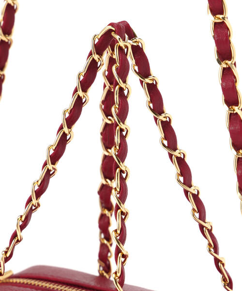 FREE'S MART（フリーズマート）の「◆チェーンミニバッグ（ショルダーバッグ・レディース・ブラック/レッド・ﾌﾘ-）」の9枚目の写真