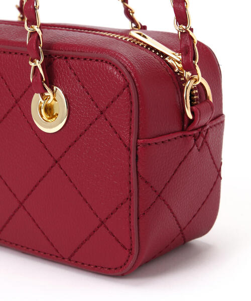 FREE'S MART（フリーズマート）の「◆チェーンミニバッグ（ショルダーバッグ・レディース・ブラック/レッド・ﾌﾘ-）」の10枚目の写真