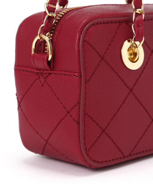 FREE'S MART（フリーズマート）の「◆チェーンミニバッグ（ショルダーバッグ・レディース・ブラック/レッド・ﾌﾘ-）」の12枚目の写真