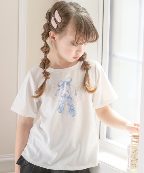 Catherine Cottage(キャサリンコテージ)の「デコレーションプリントTシャツ(Tシャツ/カットソー・キッズ・ホワイト系4/ホワイト系1/ホワイト系2/ホワイト系5・100/110/120/130/140/150/160)」の2枚目の写真