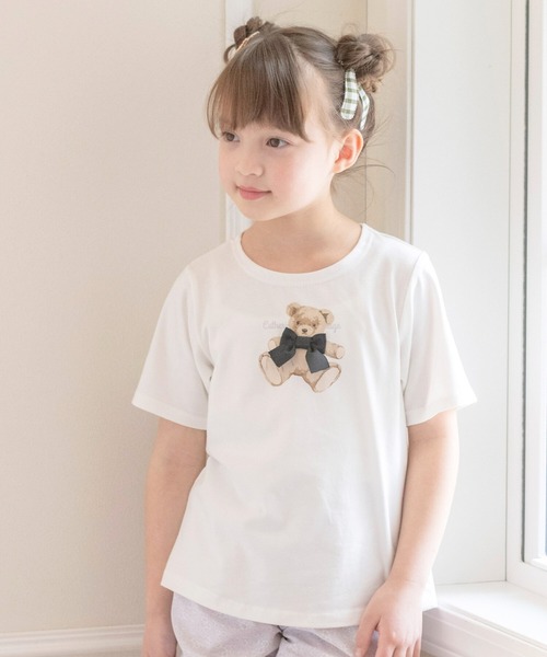 Catherine Cottage(キャサリンコテージ)の「デコレーションプリントTシャツ(Tシャツ/カットソー・キッズ・ホワイト系4/ホワイト系1/ホワイト系2/ホワイト系5・100/110/120/130/140/150/160)」の1枚目の写真