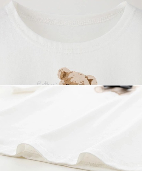 Catherine Cottage(キャサリンコテージ)の「デコレーションプリントTシャツ(Tシャツ/カットソー・キッズ・ホワイト系4/ホワイト系1/ホワイト系2/ホワイト系5・100/110/120/130/140/150/160)」の6枚目の写真