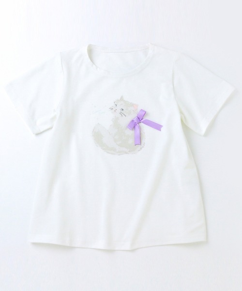 Catherine Cottage(キャサリンコテージ)の「デコレーションプリントTシャツ(Tシャツ/カットソー・キッズ・ホワイト系4/ホワイト系1/ホワイト系2/ホワイト系5・100/110/120/130/140/150/160)」の12枚目の写真