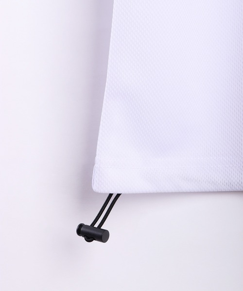 STARTER(スターター)の「STARTER BLACK LABEL メッシュ ビッグロゴ Vネック 半袖T 裾ドローコード(Tシャツ/カットソー・メンズ・ブラック/ホワイト/グレー・M/L)」の15枚目の写真