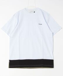 【SHOE】 裾配色切り替えTEE ショートスリーブTシャツ 半袖Tシャツ
