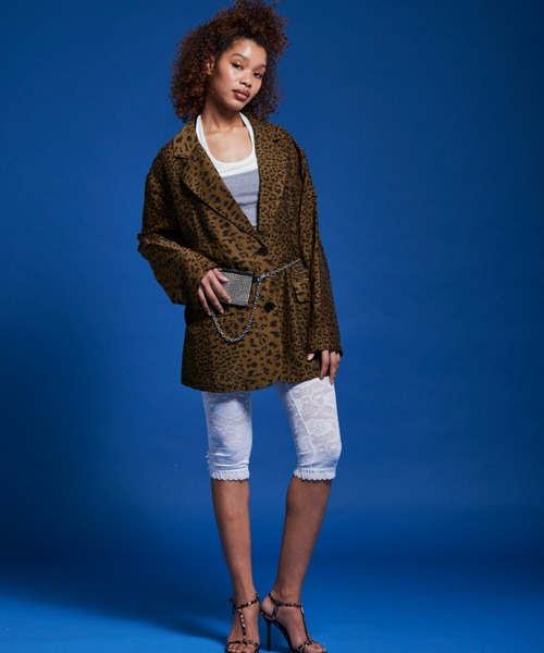 FIG&VIPER（フィグアンドバイパー）の「シアーBIG JK（テーラードジャケット・レディース・ベージュ/ネイビー・FREE）」の12枚目の写真