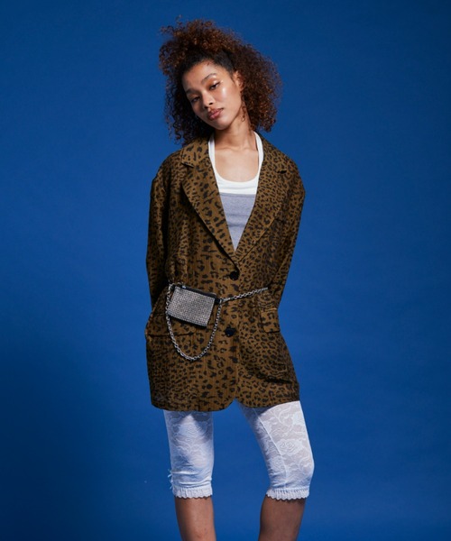 FIG&VIPER（フィグアンドバイパー）の「シアーBIG JK（テーラードジャケット・レディース・ベージュ/ネイビー・FREE）」の11枚目の写真