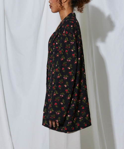 FIG&VIPER（フィグアンドバイパー）の「シアーBIG JK（テーラードジャケット・レディース・ベージュ/ネイビー・FREE）」の14枚目の写真