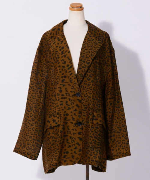 FIG&VIPER（フィグアンドバイパー）の「シアーBIG JK（テーラードジャケット・レディース・ベージュ/ネイビー・FREE）」の8枚目の写真