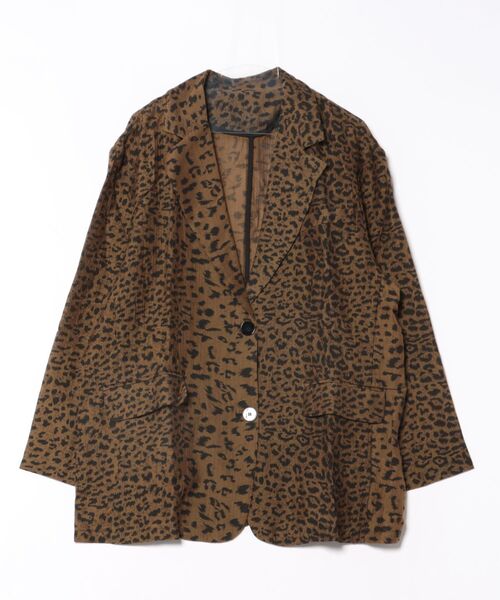 FIG&VIPER（フィグアンドバイパー）の「シアーBIG JK（テーラードジャケット・レディース・ベージュ/ネイビー・FREE）」の20枚目の写真