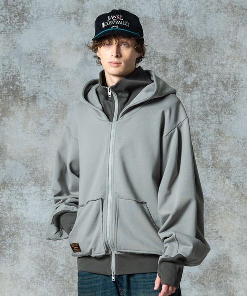 Layered Neck Hoodie / レイヤードネックフーディ（パーカー