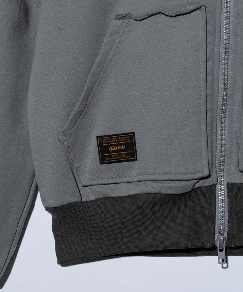 glamb（グラム）の「Layered Neck Hoodie / レイヤードネックフーディ（パーカー・メンズ・グレー/イエロー/ブラック・S/M/L）」の21枚目の写真