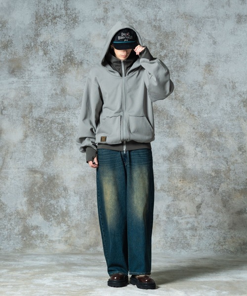 Layered Neck Hoodie / レイヤードネックフーディ（パーカー