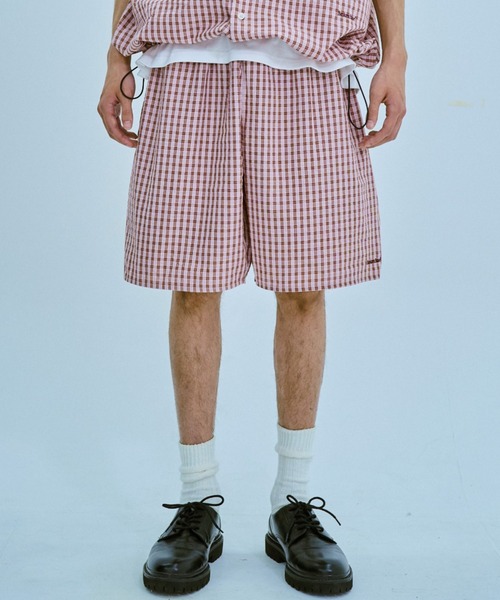 BROKEN BASE（ブロークンベース）の「チェックセットアップパジャマショーツ（その他パンツ・メンズ・ブルー/ブルー系/ピンク系・SMALL/MEDIUM/LARGE）」の3枚目の写真