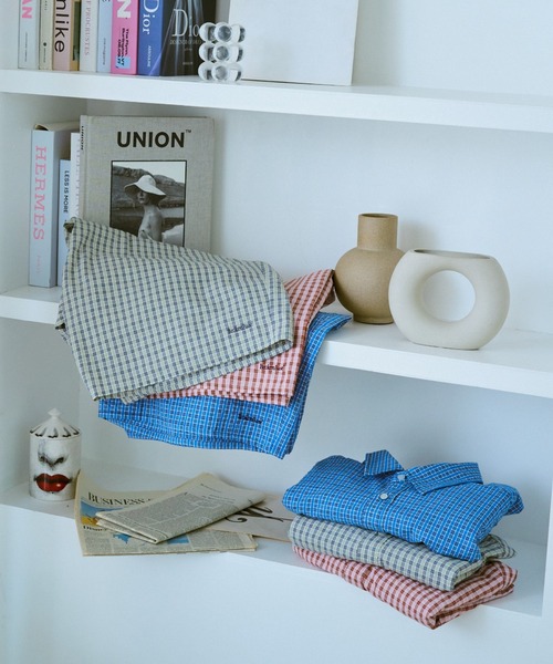 BROKEN BASE（ブロークンベース）の「チェックセットアップパジャマショーツ（その他パンツ・メンズ・ブルー/ブルー系/ピンク系・SMALL/MEDIUM/LARGE）」の11枚目の写真