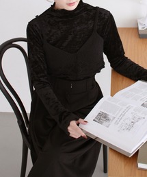 Reurie' | 【先行販売】レースニットビスチェ／lace knit bustier　ベージュ　ブラック　夏　カジュアル(その他トップス)