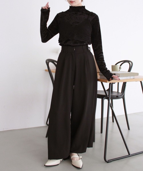 Reurie'（レウリィ）の「【先行販売】レースニットビスチェ／lace knit bustier　ベージュ　ブラック　夏　カジュアル（その他トップス・レディース・ブラック/ベージュ・FREE）」の13枚目の写真