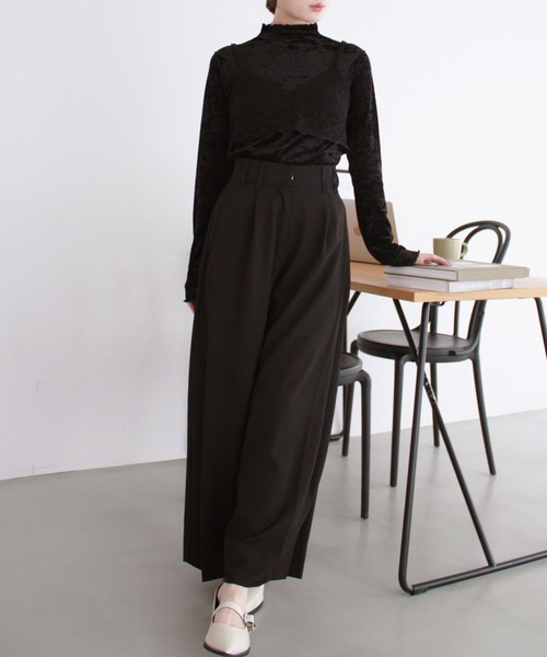 Reurie'（レウリィ）の「【先行販売】レースニットビスチェ／lace knit bustier　ベージュ　ブラック　夏　カジュアル（その他トップス・レディース・ブラック/ベージュ・FREE）」の18枚目の写真