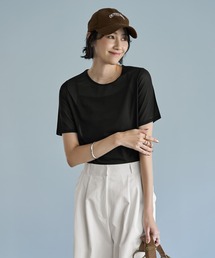 STYLE DELI | ストレッチメッシュ半袖トップス(Tシャツ/カットソー)